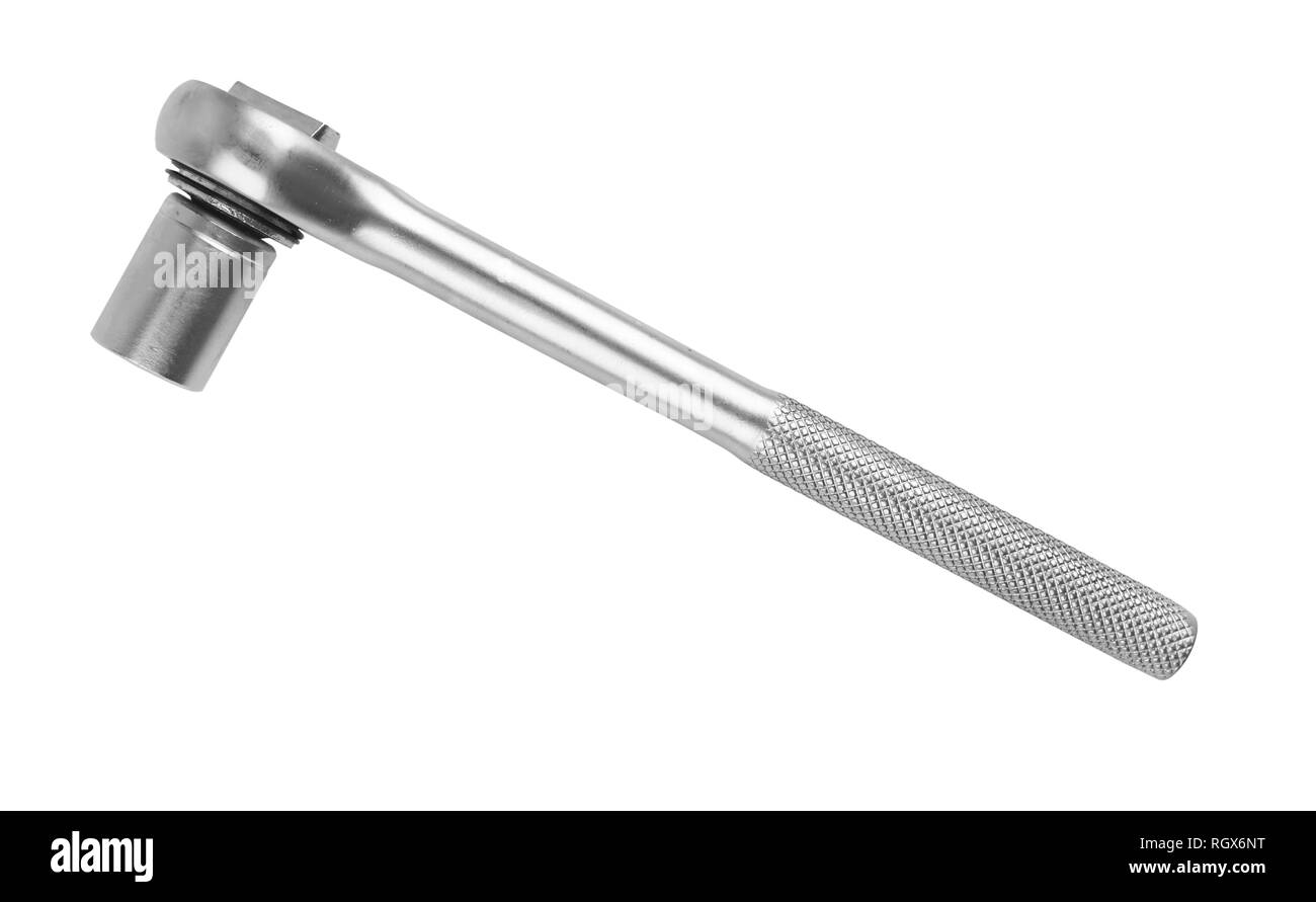 La clé prise sur un fond blanc Banque D'Images