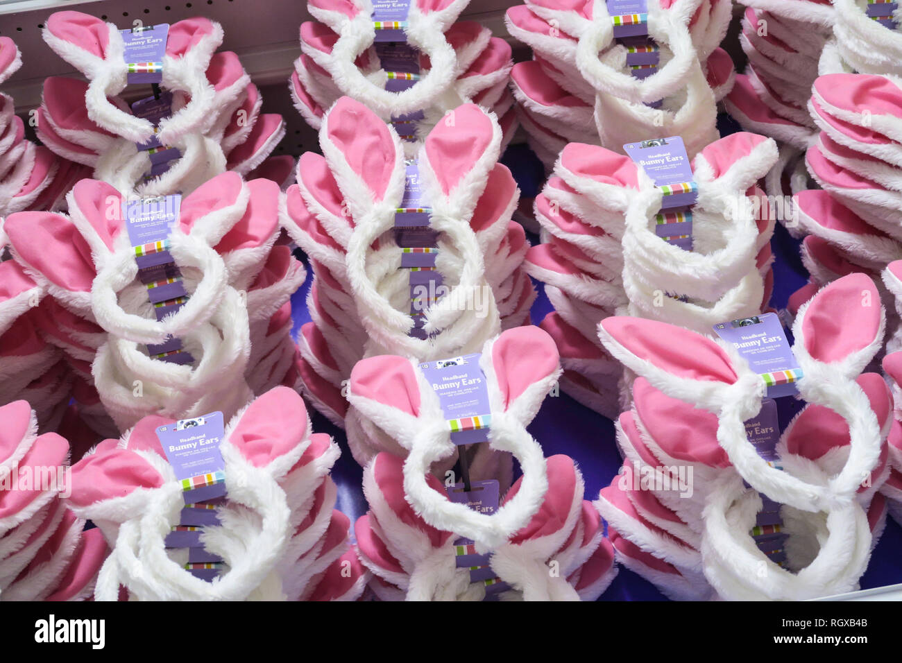 Oreilles de lapin de Pâques – Bandeaux avec fleurs | Serre-tête de lapin | pour costume pour, Noël, Halloween, fête, Saint-Valentin