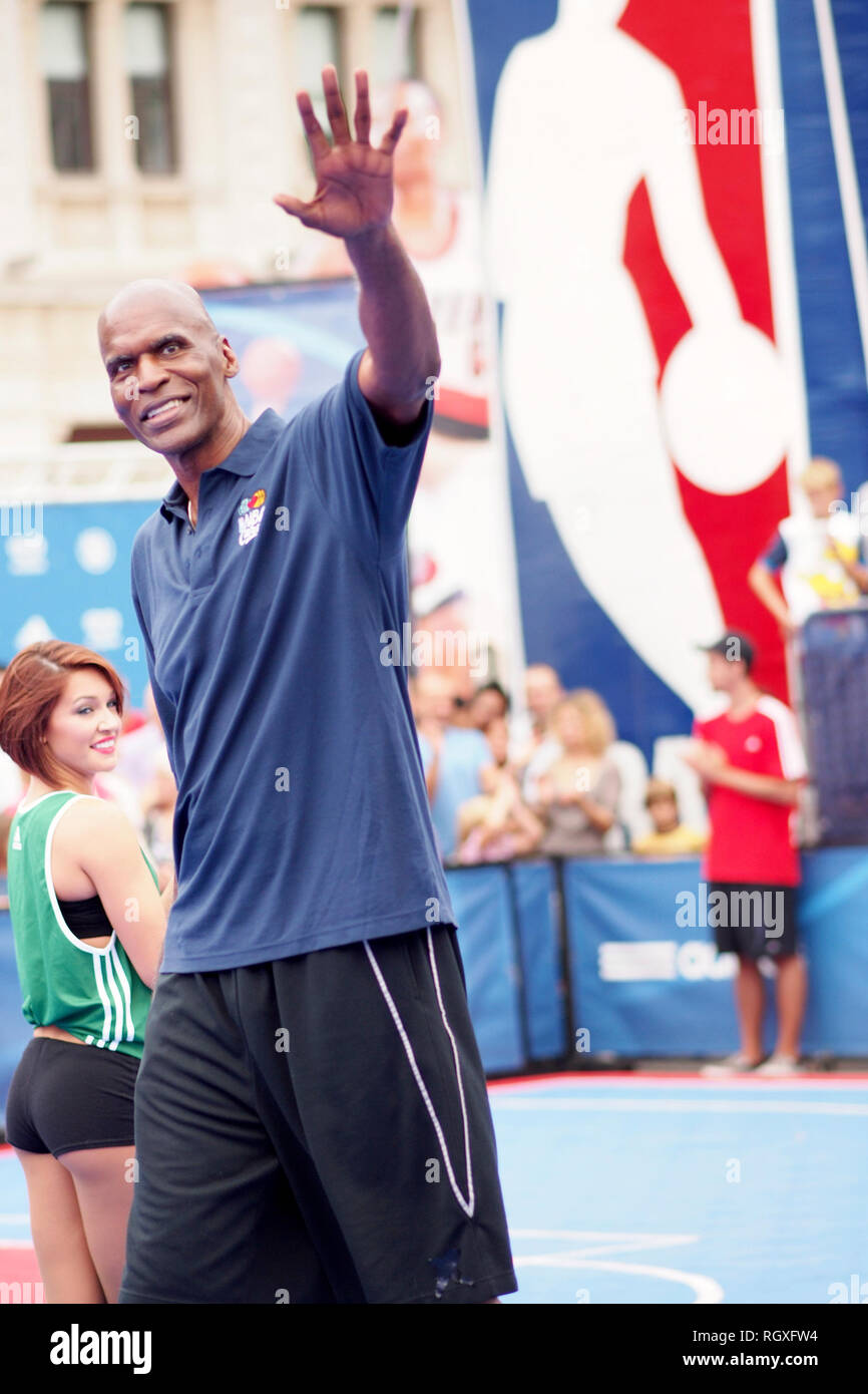 Robert Parish. Basket NBA star. Banque D'Images