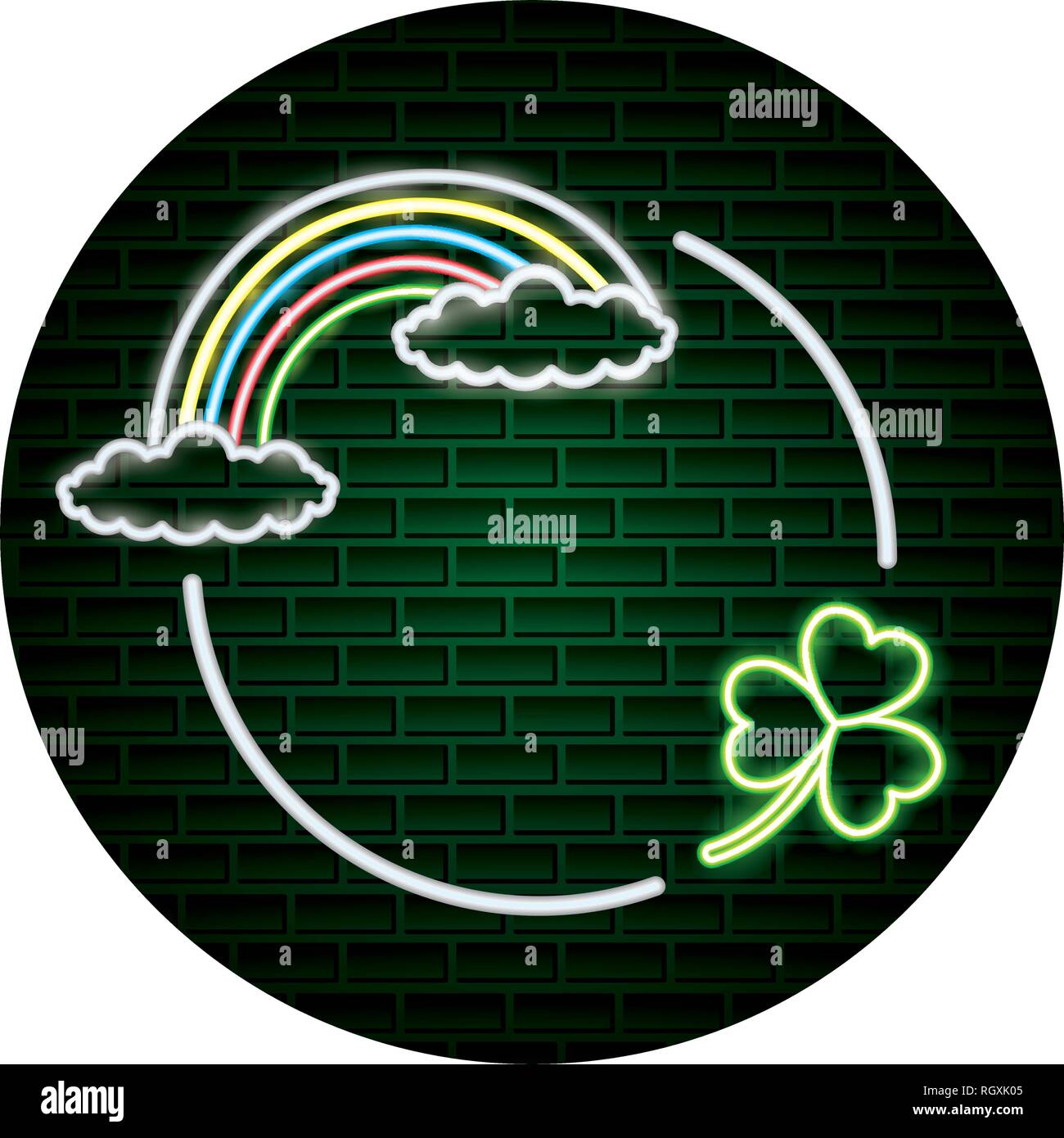 Néon St Patricks day Illustration de Vecteur