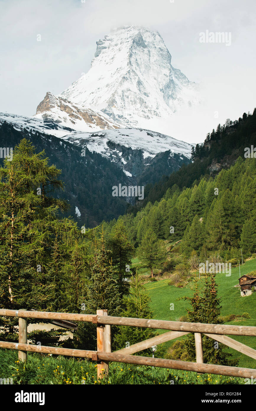 De CERVIN Zermatt, Suisse Banque D'Images