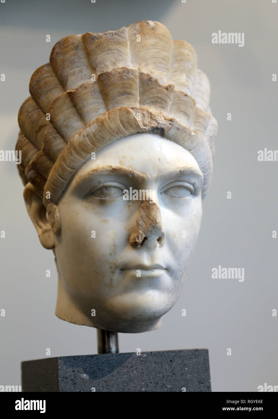 Ulpia Marciana, sœur de l'empereur Trajan. 130 ad. Hadrianic période. Metropolitan Museum of Art de New York. USA. Banque D'Images