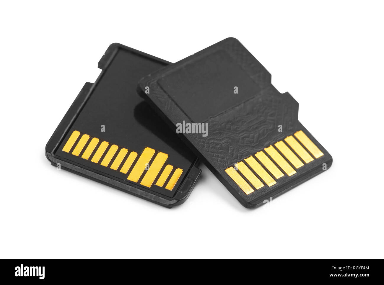 Différentes tailles de cartes isolé sur fond blanc Banque D'Images