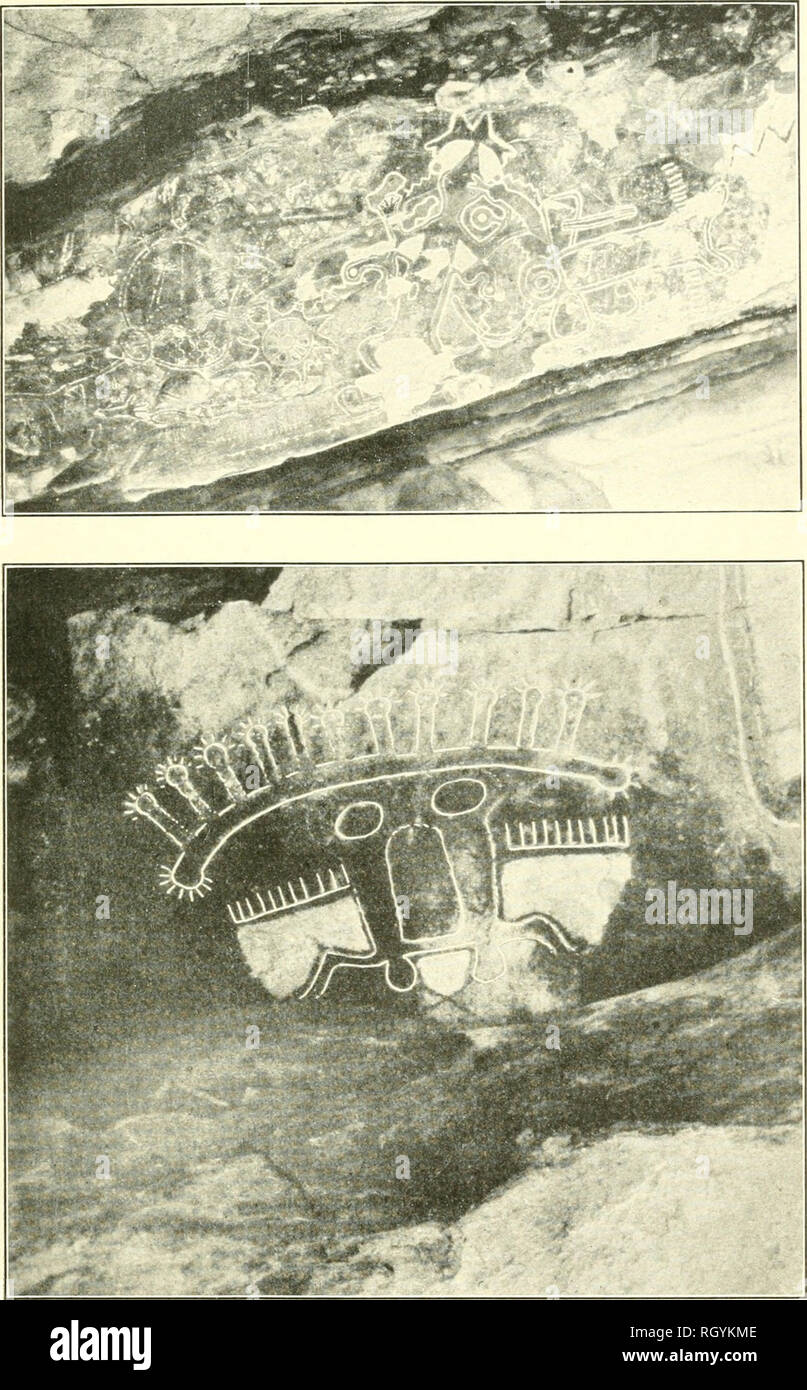 . Bulletin. De l'ethnologie. BUREAU OF American Ethnology Bulletin 78 83 PLAQUE. Les chiffres de l'ROCK PEINT DE CARRIZO PLAINES. Veuillez noter que ces images sont extraites de la page numérisée des images qui peuvent avoir été retouchées numériquement pour plus de lisibilité - coloration et l'aspect de ces illustrations ne peut pas parfaitement ressembler à l'œuvre originale.. Smithsonian Institution. Bureau of American Ethnology. Washington : G. P. O. Banque D'Images