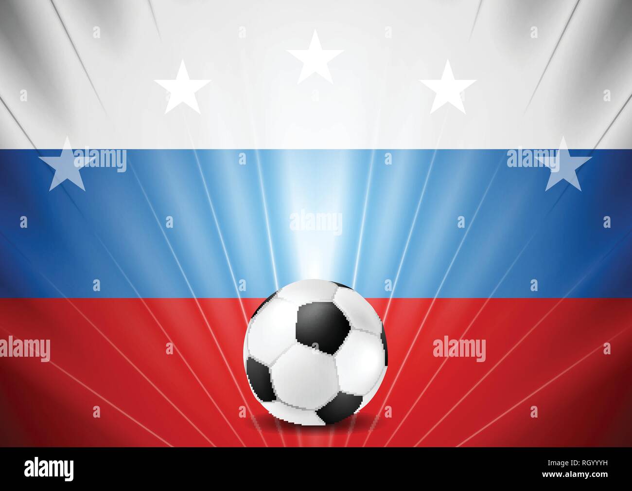 Coupe du Monde de Football 2018 en Russie résumé fond. Vecteur conception Football Illustration de Vecteur