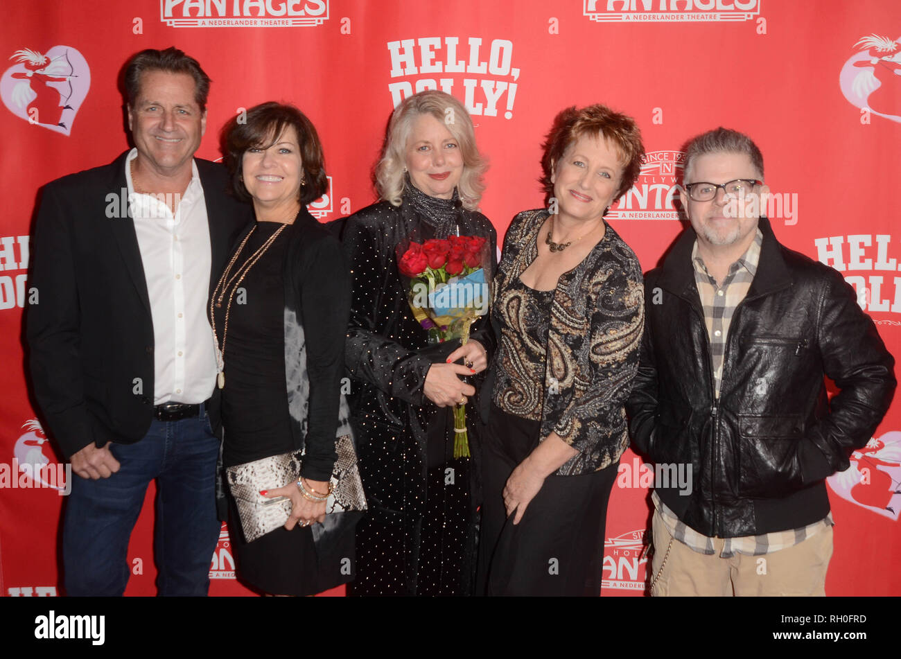 Hollywood, CA. 30Th Jan, 2019. Jimmy Van Patten, Connie Needham, Dianne Kay, Laurie Walters, Adam riche à l'Hello Dolly ! Los Angeles Première Mondiale au Pantages Theatre le 30 janvier 2019 à Hollywood, Californie. Crédit : David Edwards/media/Alamy Punch Live News Banque D'Images