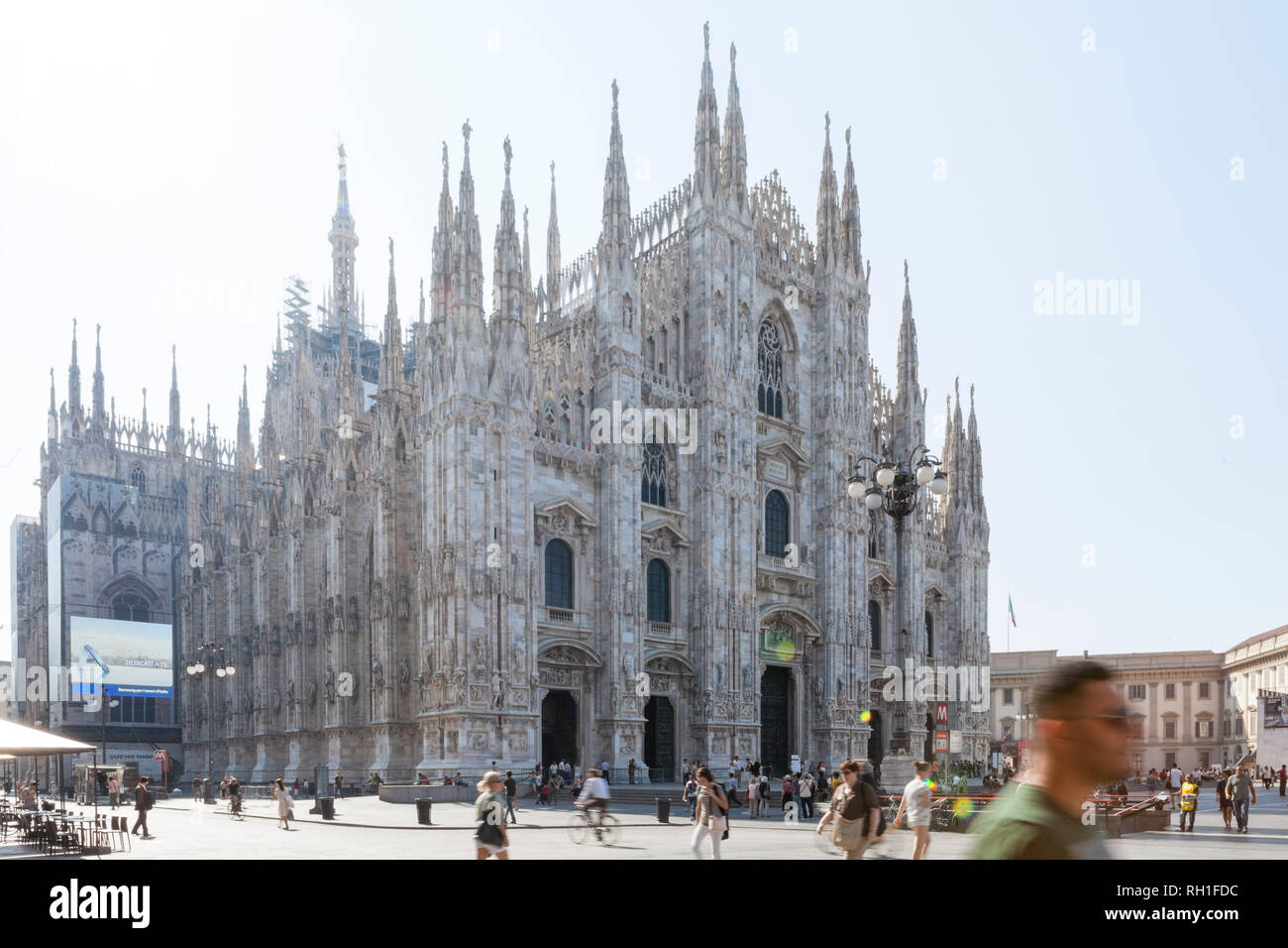 Piazza Duomo, Milan, Italie Banque D'Images
