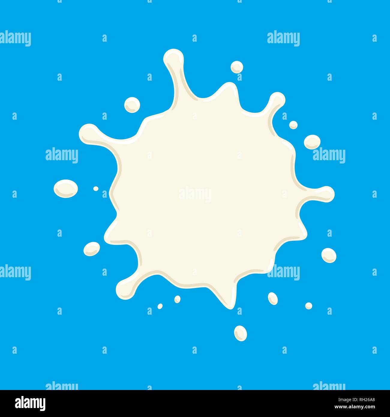 Vecteur de l'étiquette du lait. Splash de lait et blot design, forme creative illustration. Illustration de Vecteur Vecteur de l'étiquette du lait. Splash de lait et blot design, forme creative illustration. Illustration de Vecteur