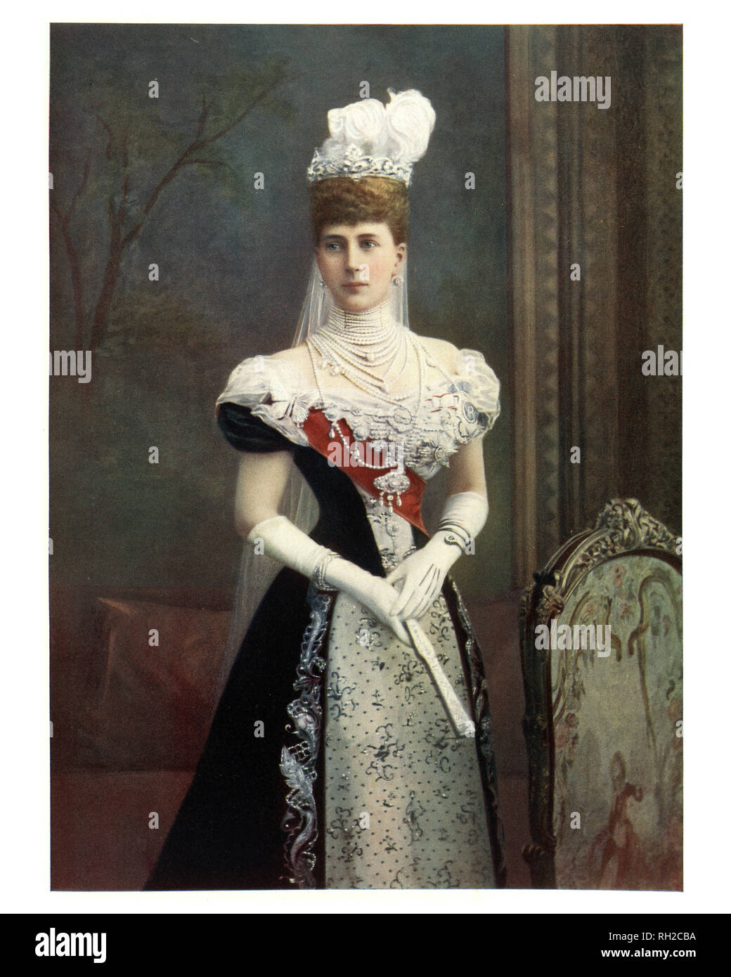 Alexandra de Danemark, la Reine du Royaume-Uni et les Dominions britanniques et l'Impératrice de l'Inde en tant qu'épouse du roi Édouard VII. Banque D'Images