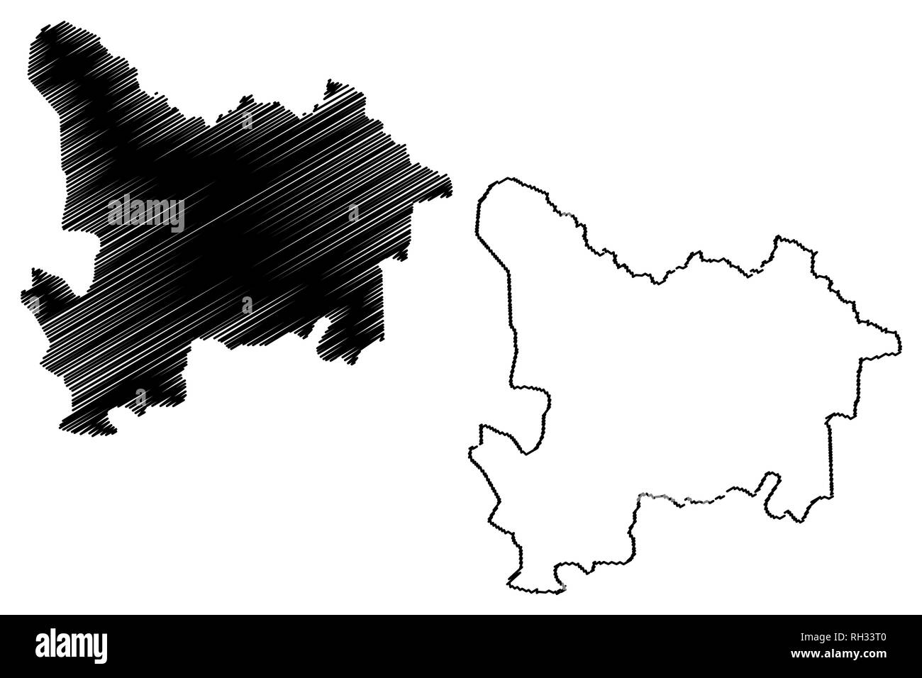 Carte du congo rdc Banque d'images noir et blanc - Alamy