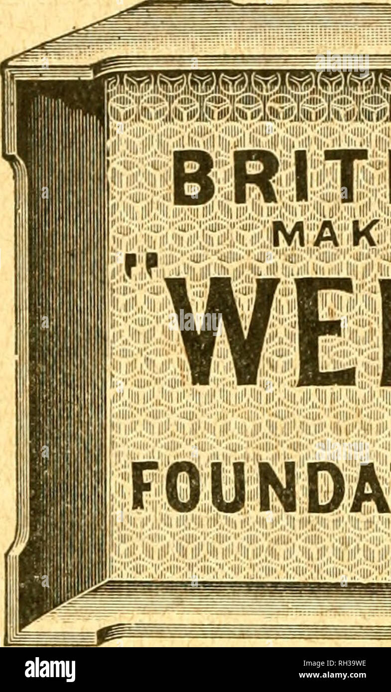 . British bee journal &AMP ; conseiller les apiculteurs. Les abeilles. IV LE BRITISH BEE JOURNAL. [25 mai 1916. L'herbe de l'DADANT FOUNDATION. auarantee. L'herbe de l'DADANT FOUNDATION est garanti exempt de tous les germes de la maladie. Chaque feuille est parfait, et les abeilles ne jamais refuser. Aucun véritable sans le filigrane "DADANT" sur chaque feuille. Nos ruches et les appareils sont de classe "A", fixant sept premiers prix au Highland Agricultural Society's montre à Paisley et Selkirk. Lire l'American Bee Journal, le plus beau papier d'abeilles dans le monde. Un livre gratuit. Premières leçons dans "être"- dossiers." ou « Banque D'Images