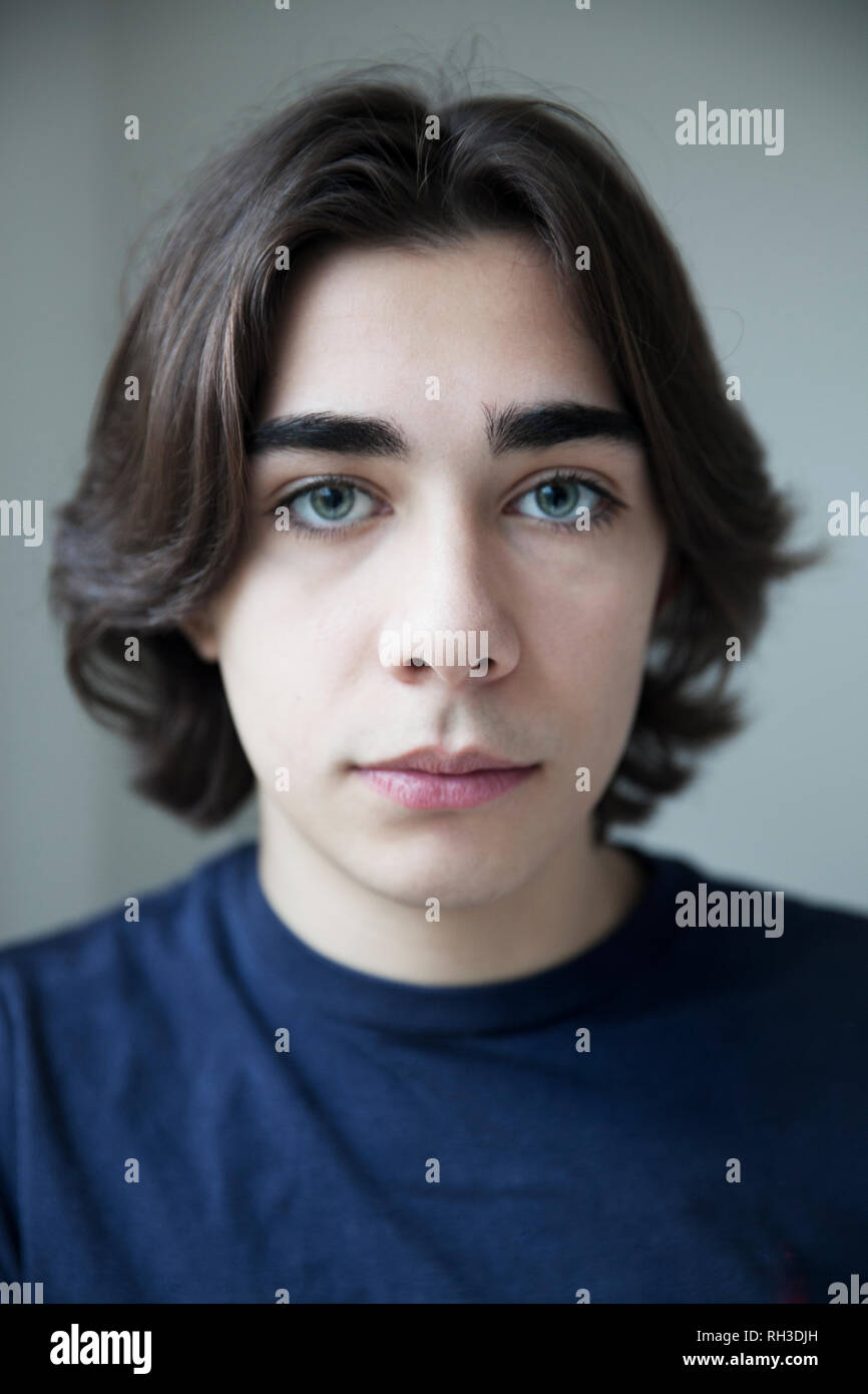 Portrait of teenage boy Banque D'Images