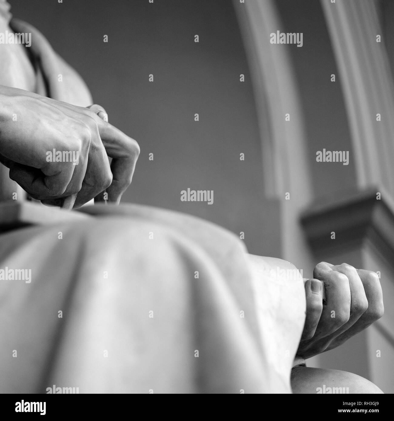 Statue de Filippo Brunelleschi à jusqu'à la cathédrale de la cathédrale de Florence Banque D'Images