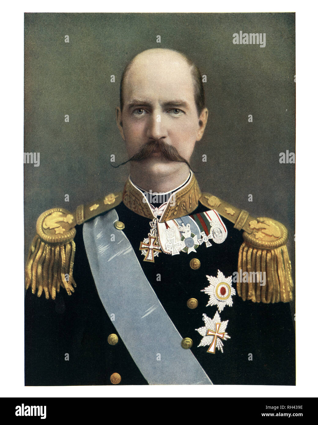 Le roi George était roi de Grèce de 1863 jusqu'à son assassinat en 1913. Banque D'Images