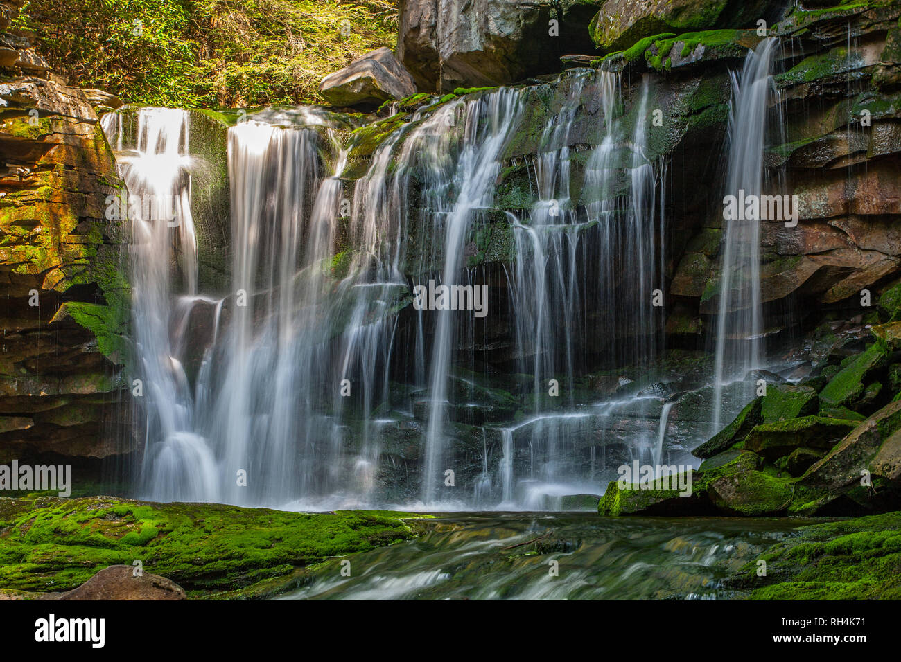 Elakala Falls, West Virginia Banque D'Images