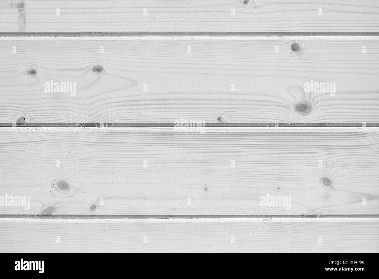 Nouveau mur en bois blanc, texture de fond photo détaillée Banque D'Images