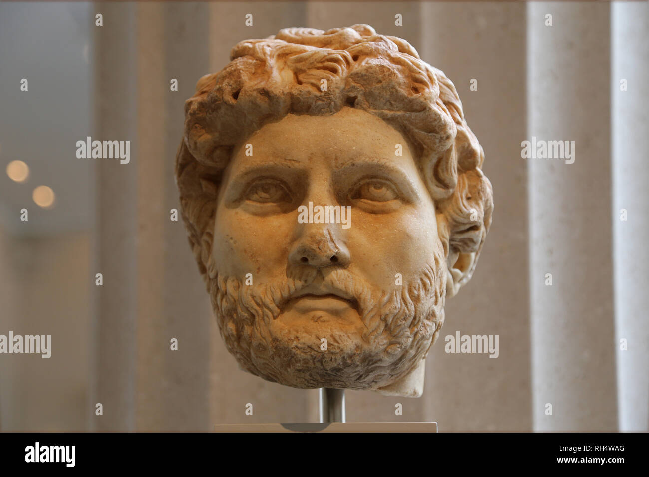 En mode portrait de l'empereur Hadrien (76-138). Roman, Imperial, ca. 150-75. S'est réuni. Dans l'USA. Banque D'Images