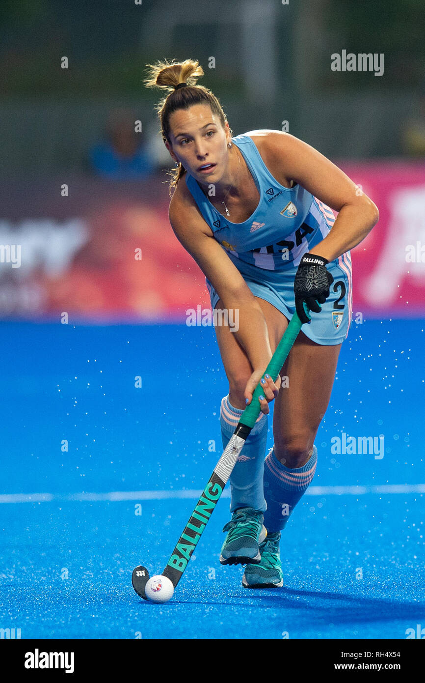 17 novembre 2018, Shanghai, Chine Fieldhockeygame Femmes Australie v Argentine Champions Trophy 2018 Sofia Toccalino de l'Argentine Banque D'Images