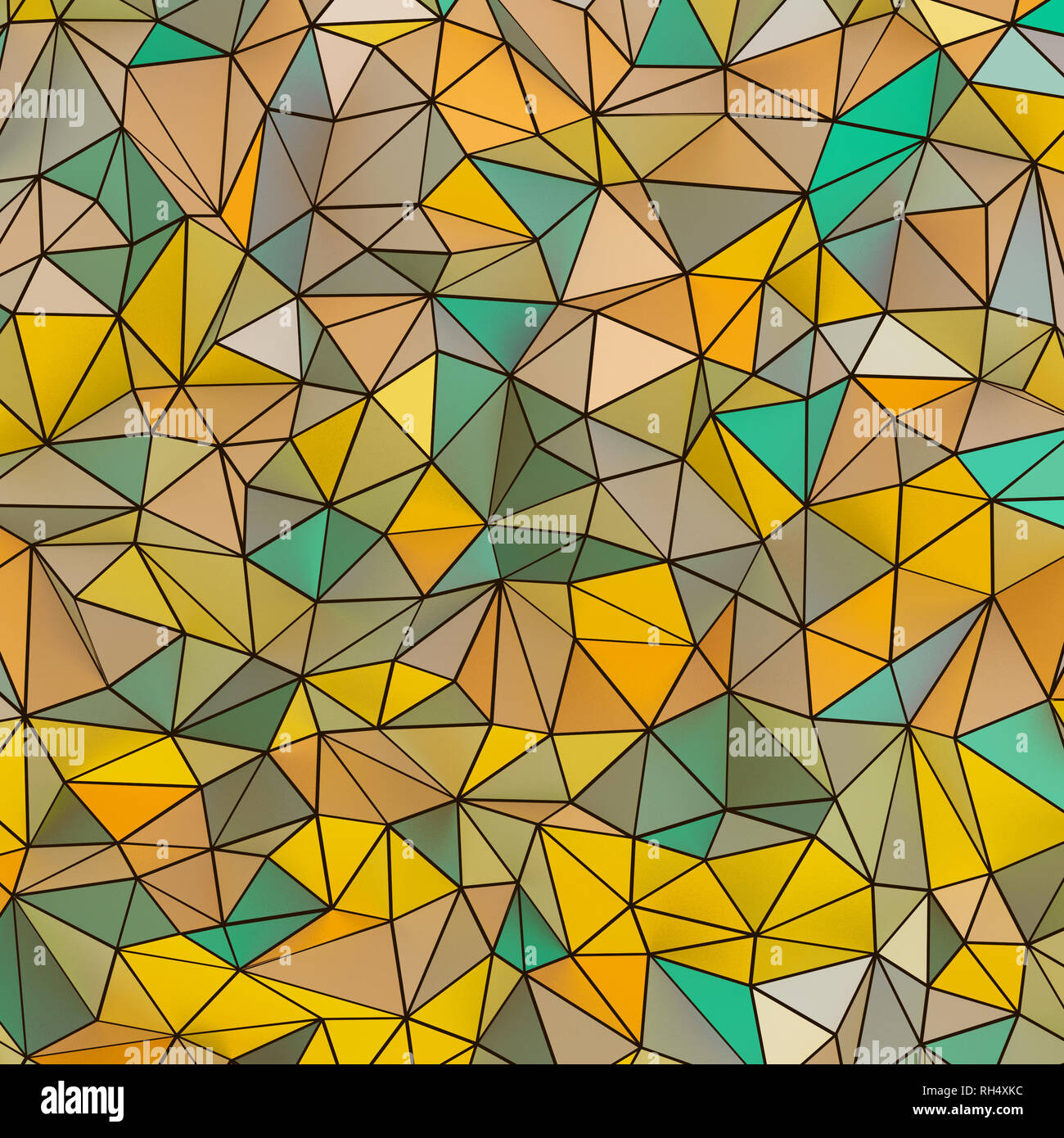 Calculateur vierge maille triangle multicolore générée Banque D'Images