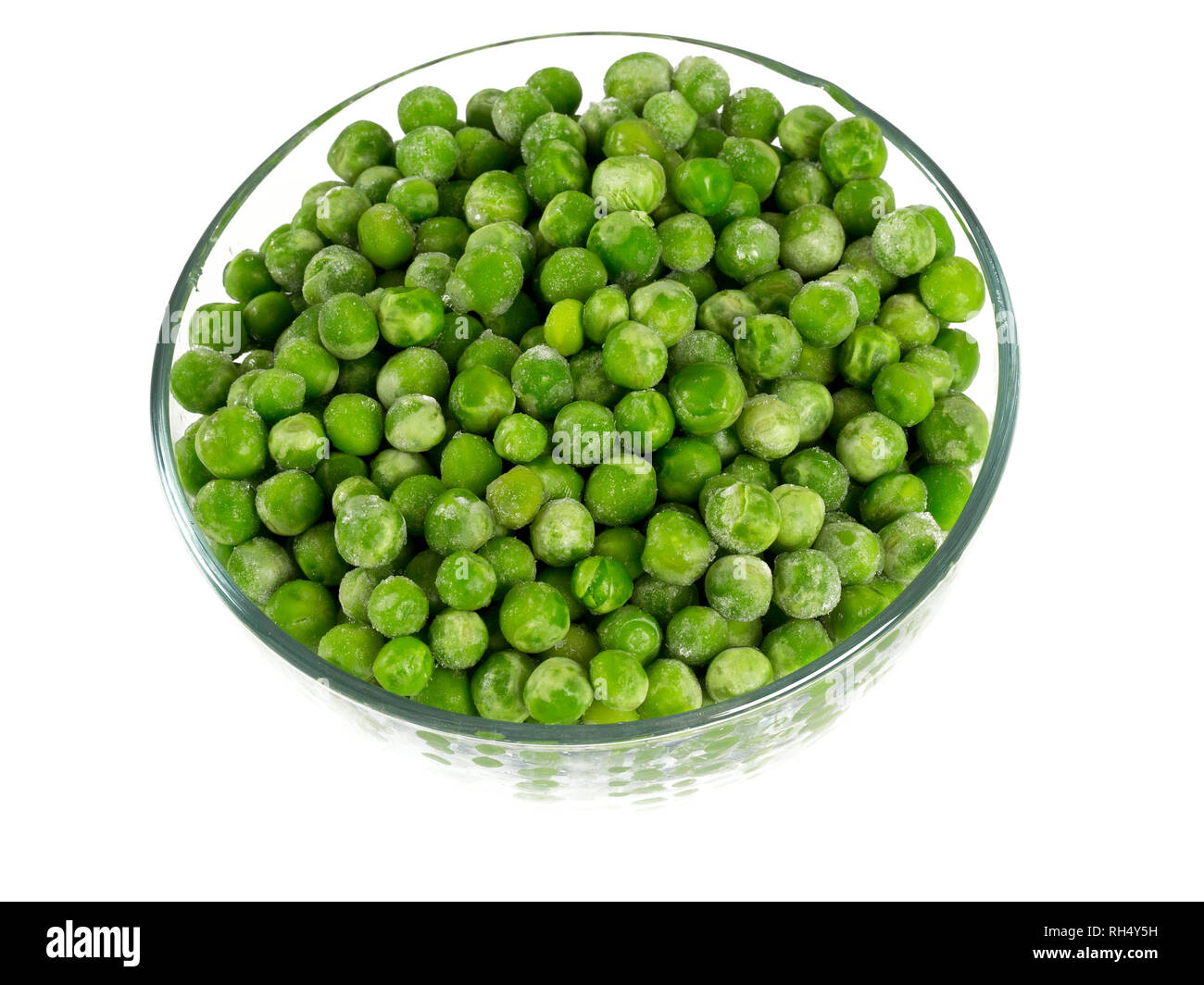 Petits pois surgelés isolated on white Banque D'Images