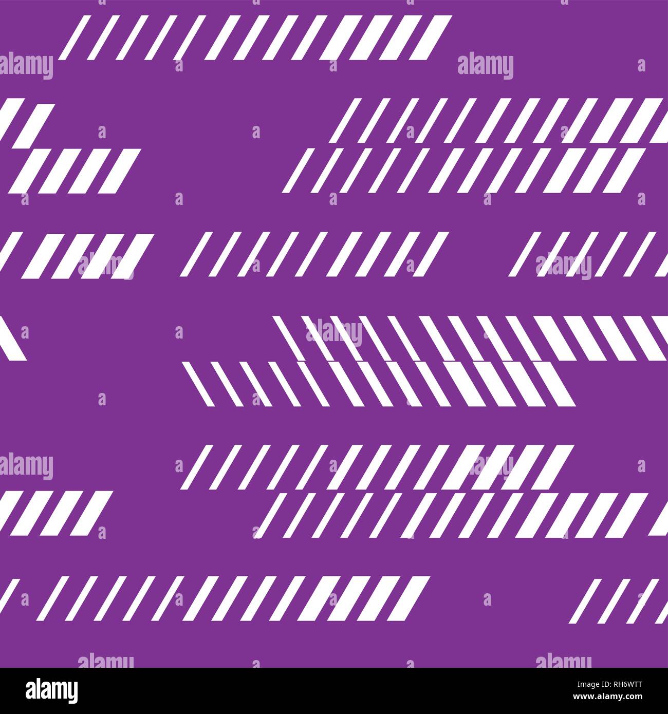 Résumé motif transparent géométrique avec des lignes horizontales à la décoloration, pistes, bandes de demi-teintes. Fond violet. Illustration de Vecteur