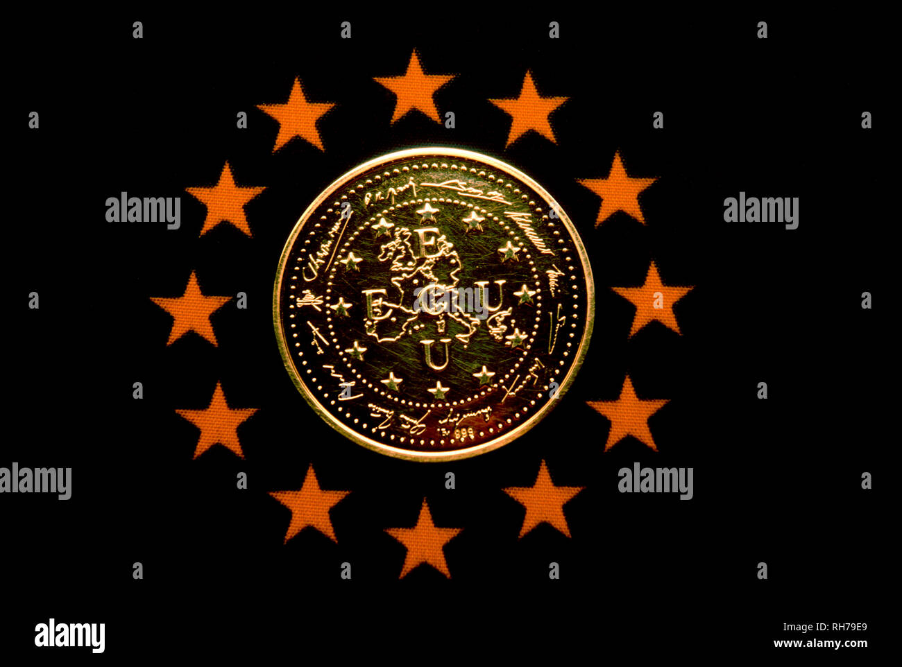 Unité monétaire européenne Banque D'Images