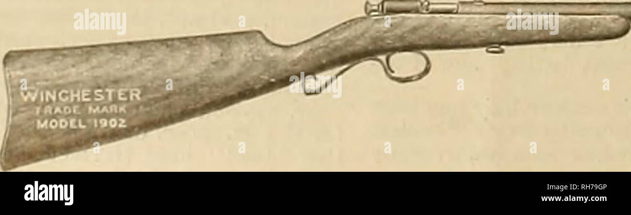 . Source et sportsman. Les chevaux. Il gveehcv 13 Â©mt&amp;amp;-gtpovt r maw [7 février 1903 Vingt-deux fusils de calibre. Fantassins américains n'ont jamais pris les armes pour oflarge calibre. Si loin que l'ancien français et les guerres indiennes, à moins que nos autorités sont en panne, des fusils utilisés par les bénévoles, la plupart des colonies qui ont été formés les chasseurs et les forestiers, il y avait très peu adaptés pour balles rondes de plus d'une demi-once de poids. C'est peut-être nos ancêtres croyaient en économie dans l'utilisation de munitions. En tout cas, le fusil a été préféré l'un dont les balles était en moyenne de 40 à 60 à la livre Banque D'Images