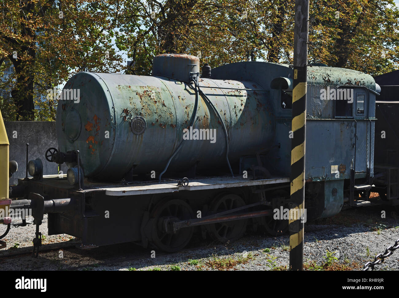 Musée des transports de bratislava;fireless;locomotive à vapeur;CN40;dopravy;britislava;la Slovaquie ; Banque D'Images