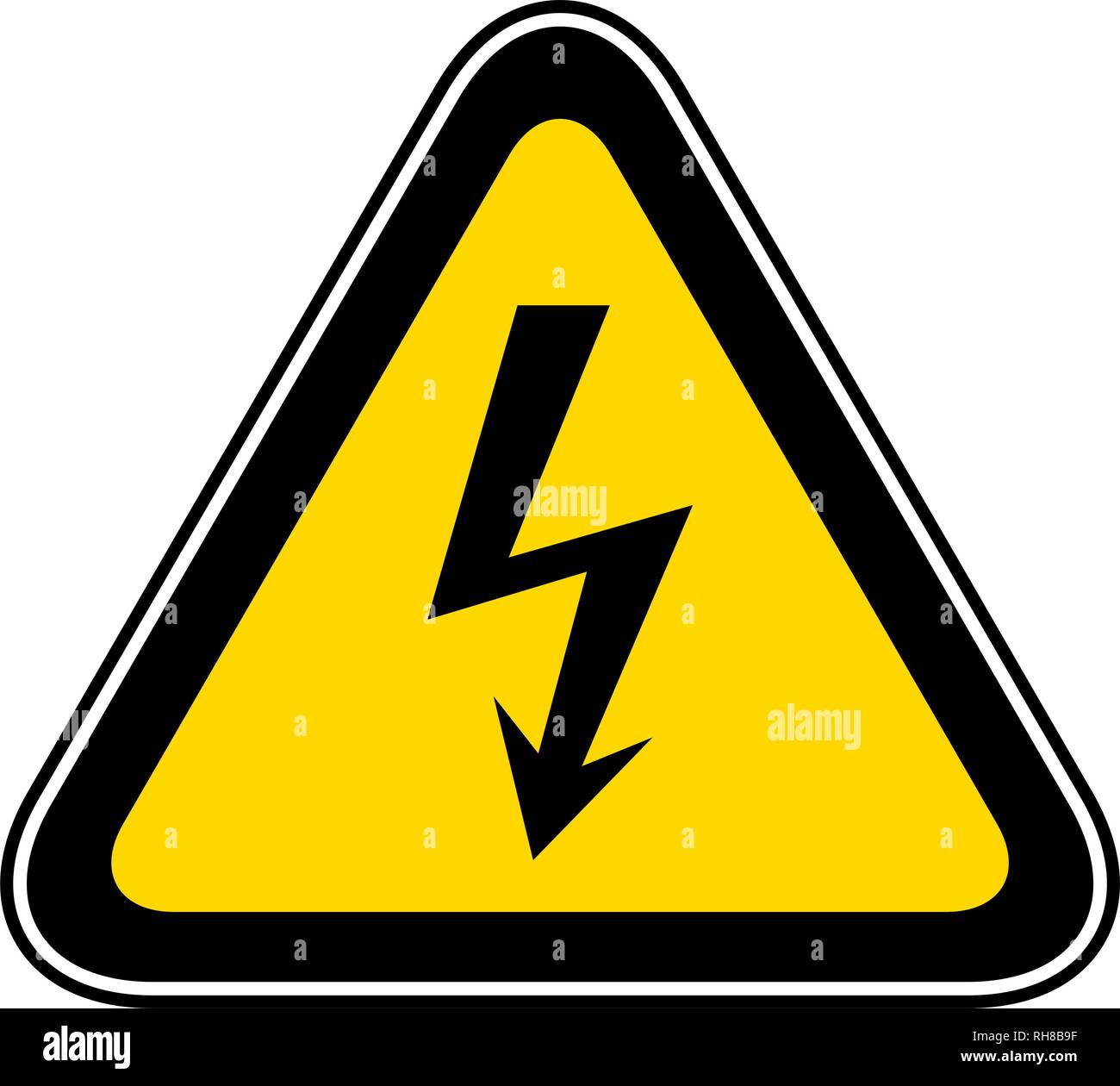 Symbole de danger Avertissement triangulaire Illustration de Vecteur