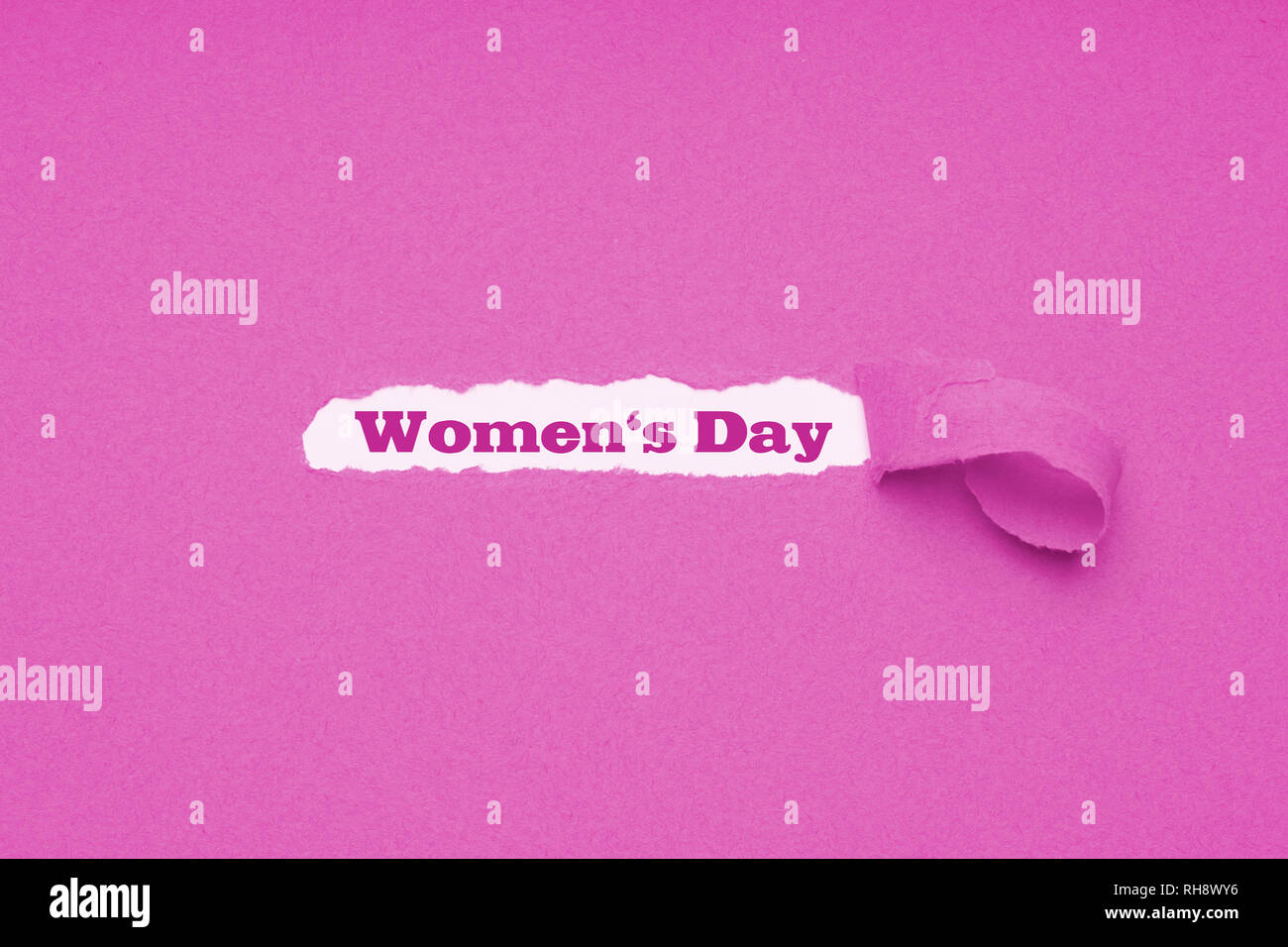 La journée internationale des femmes est célébrée le 8 mars Banque D'Images