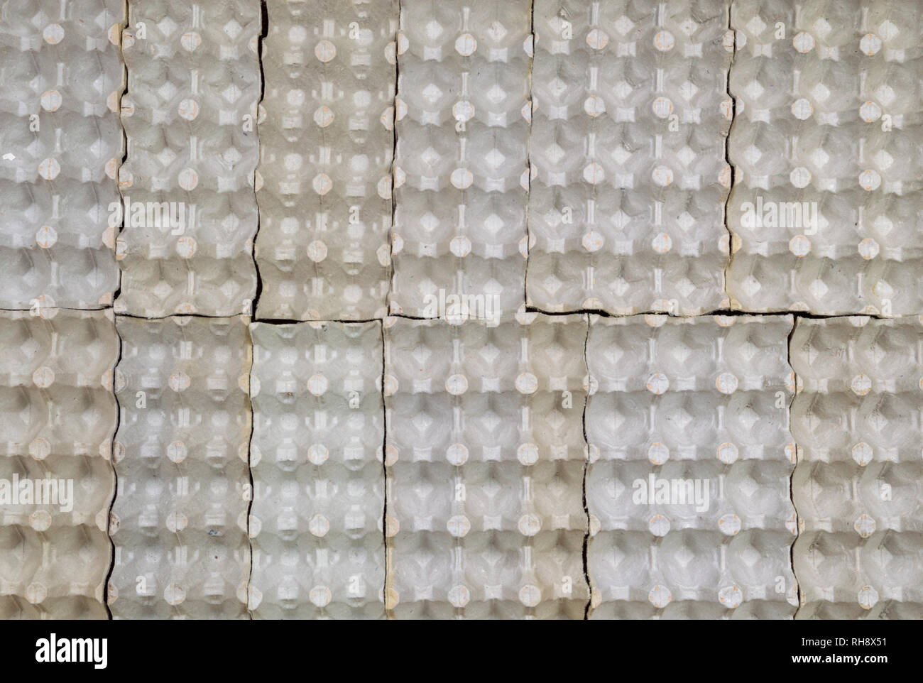 Vue de dessus des récipients en carton vide Banque D'Images