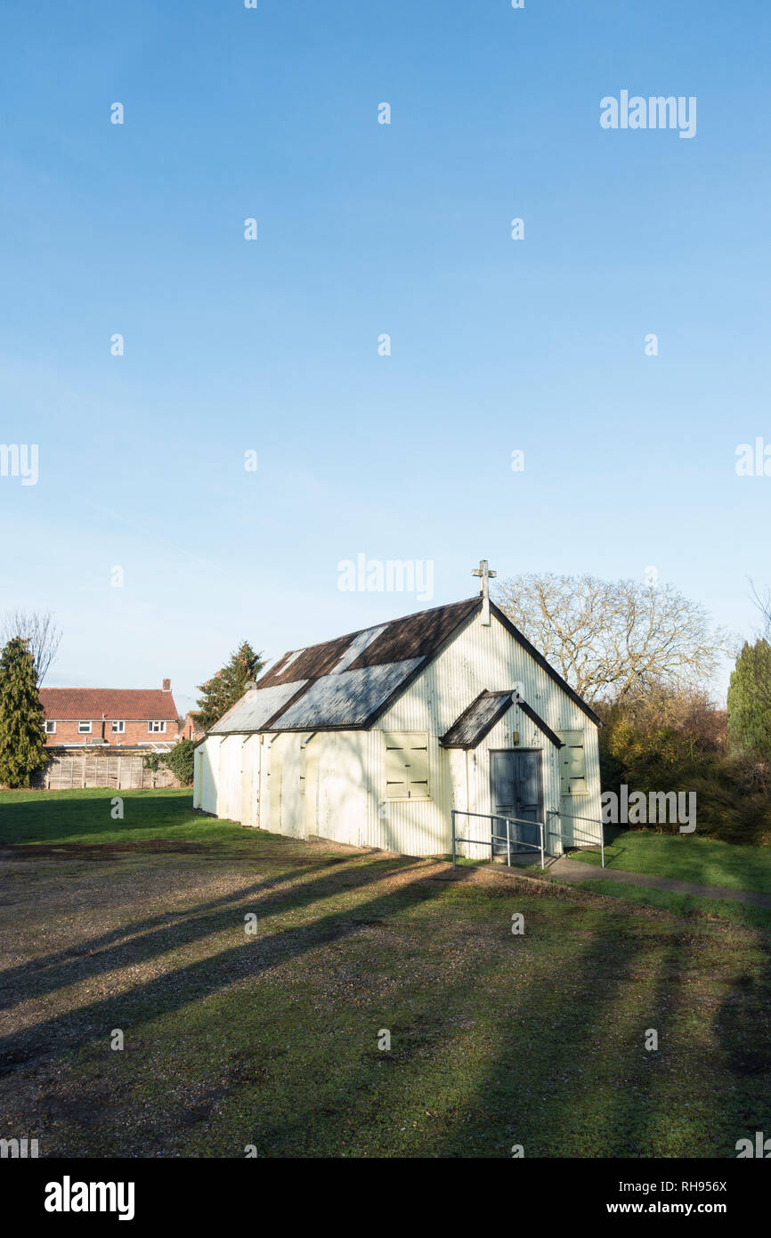 Église catholique de Saint Vincent de Paul, Ditton Lane, Seynod, Cambridge, Cambridgeshire, Angleterre, Décembre 2018 Banque D'Images