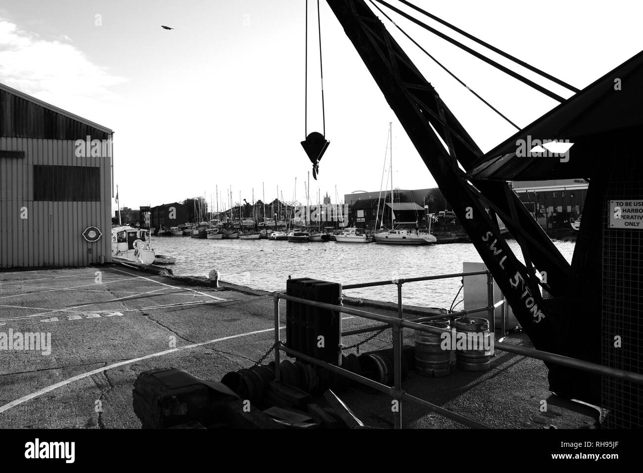 Medina Quay, Newport, Isle of Wight, Angleterre, Royaume-Uni. Banque D'Images