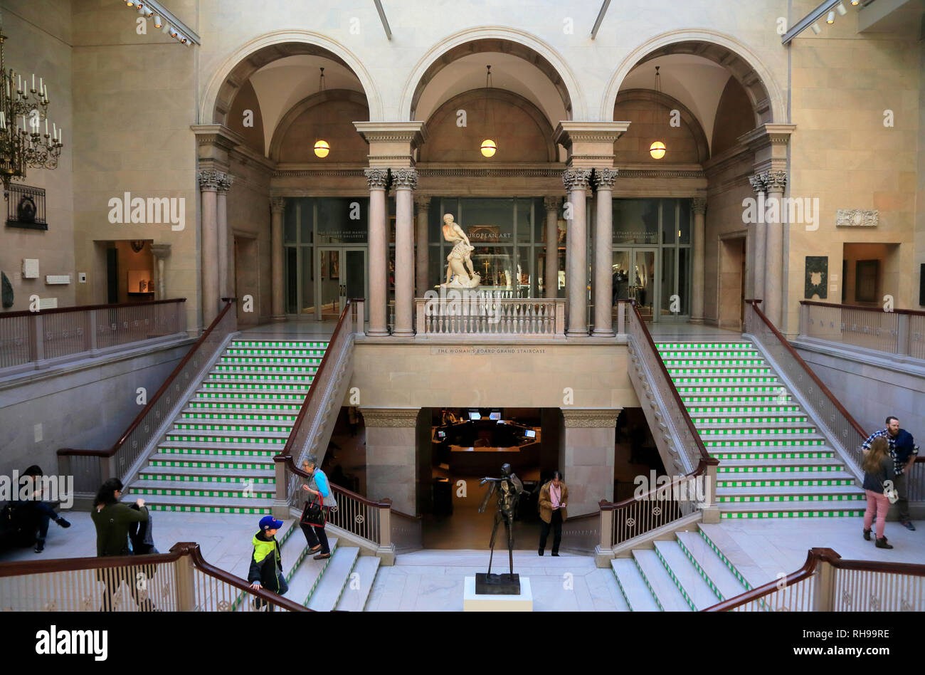 Le grand escalier de l'Art Institute of Chicago.chicago.virginia.USA Banque D'Images