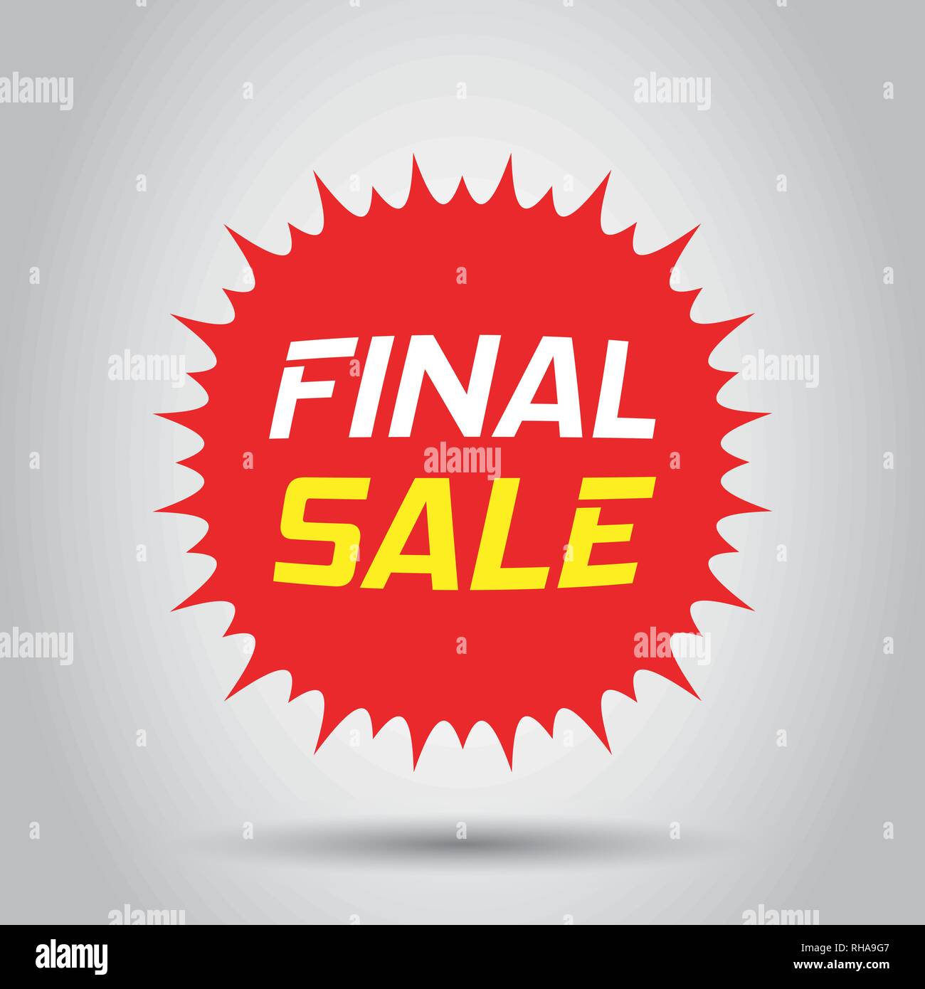 Autocollant d'escompte dans l'icône vecteur télévision style. Vente tag ouvrez une illustration sur fond blanc. Promotion discount vente final concept. Illustration de Vecteur