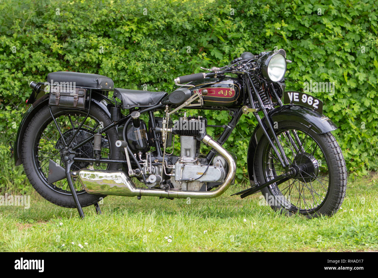 1929 AJS M9 Touring Deluxe Banque D'Images