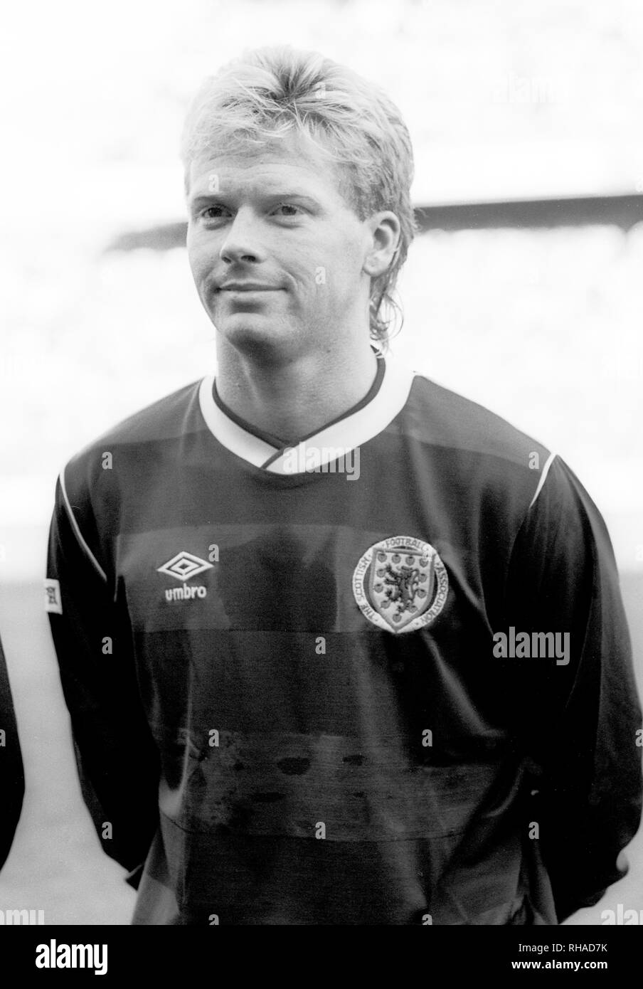 MO JOHNSTON, l'Écosse et le Celtic FC, , 1986 Banque D'Images