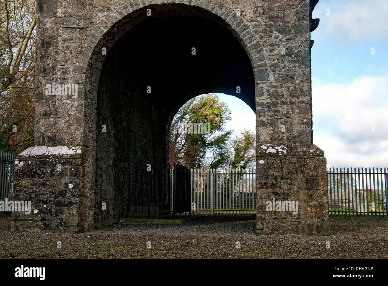 Conolly's Folly, l'Obélisque,à l'origine, la folie Conolly,est un obélisque structure et Monument National situé près de Maynooth, comté de Kildare, Irlande. Banque D'Images