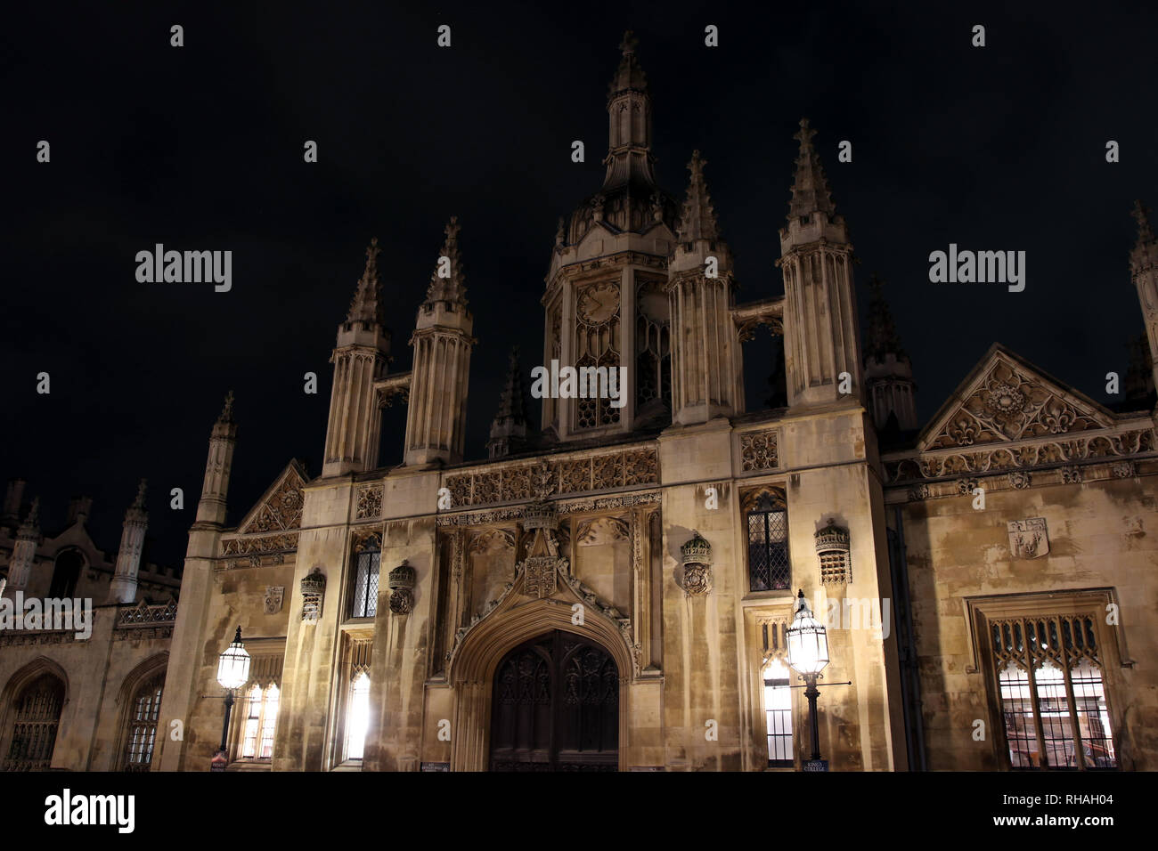 Nuit dans la région de Cambridge, Angleterre Banque D'Images