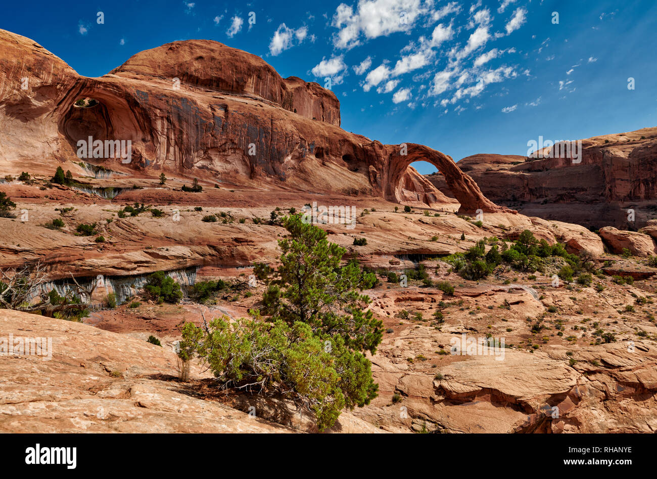 Corona Arch, Moab, Utah, USA, Amérique du Nord Corona Arch, Moab, Utah, USA, Jeux Banque D'Images