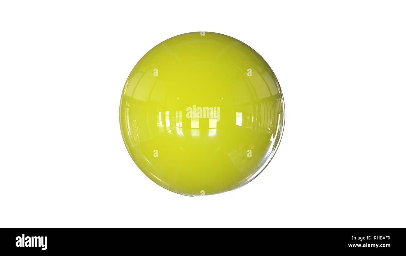 Le rendu 3D d'une structure de fichier shpere isolé sur fond blanc Banque D'Images