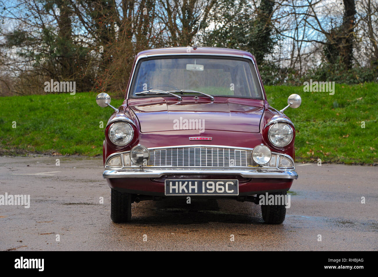 1965 Ford Anglia estate, voiture familiale britannique classique Banque D'Images