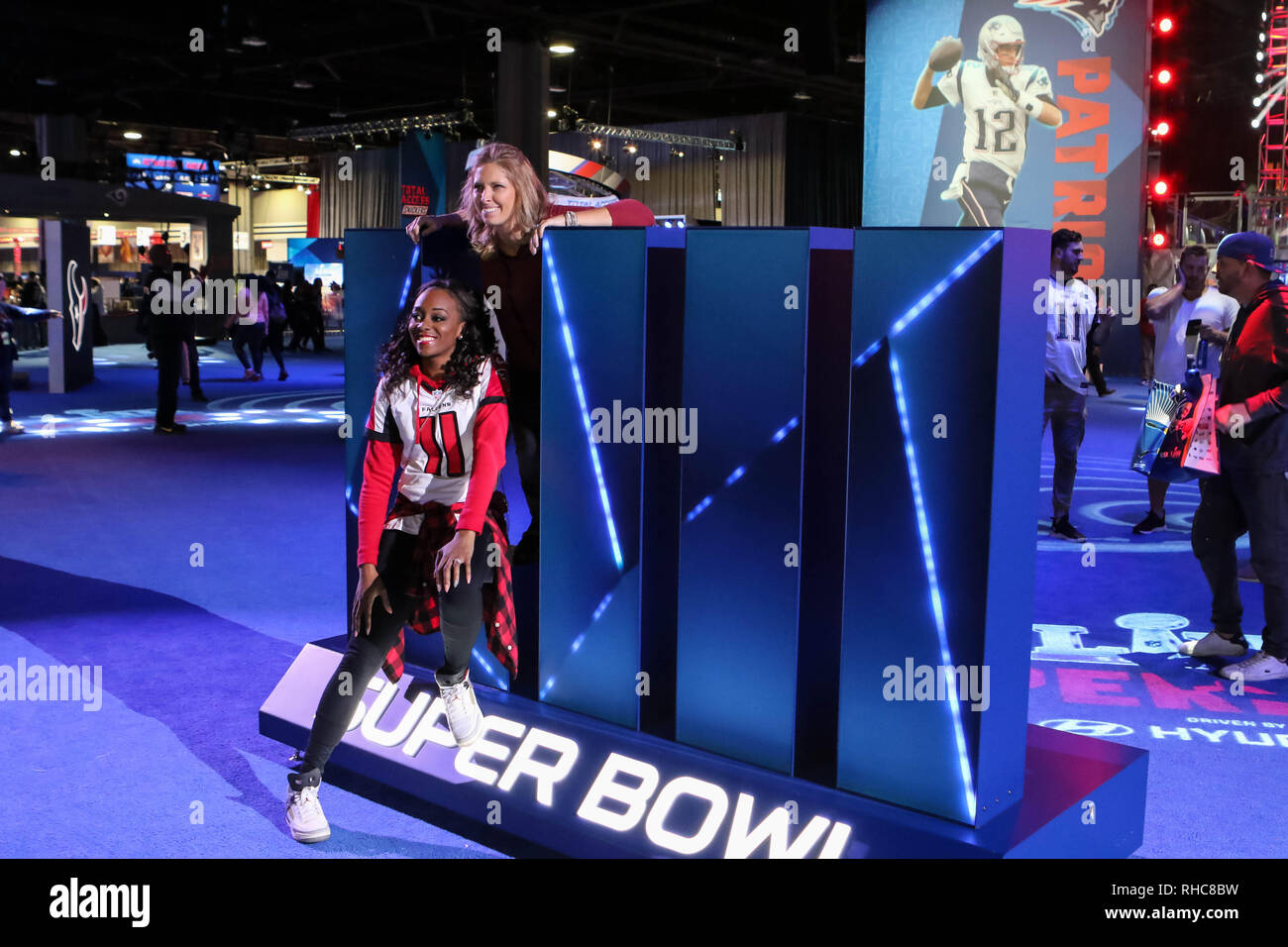 Atlanta, GA, USA. 1er février, 2019. La Semaine de jeu avec l'expérience de la NFL au Super Bowl LIII au Georgia World Congress Center à Atlanta, GA le 1 février 2019. (Photo par Jevone Moore) Credit : csm/Alamy Live News Banque D'Images