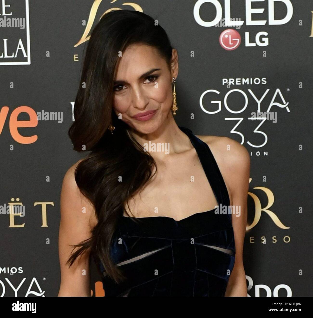 Sevilla, Espagne. Feb 2019 2ème. L'actrice Cristina Brondo au photocall au cours de la 33e assemblée annuelle Goya Film Awards à Séville, le samedi 2 février, 2019. Credit : CORDON PRESS/Alamy Live News Banque D'Images