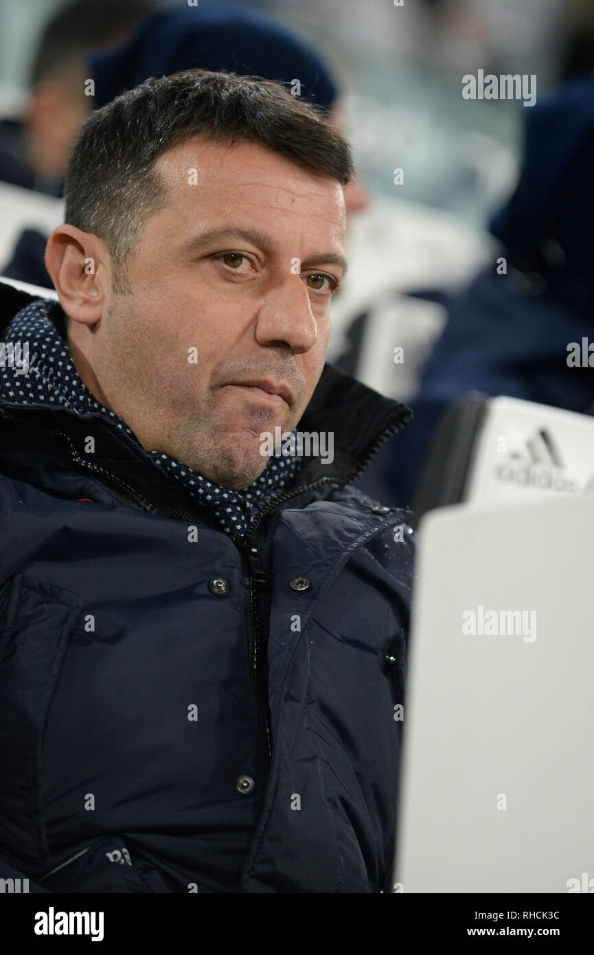 Allianz Stadium, Turin, Italie. Feb, 2019 2. Football Serie A, la Juventus et Parme ; Roberto D'Aversa le coach de Parme : Action Crédit Plus Sport/Alamy Live News Banque D'Images