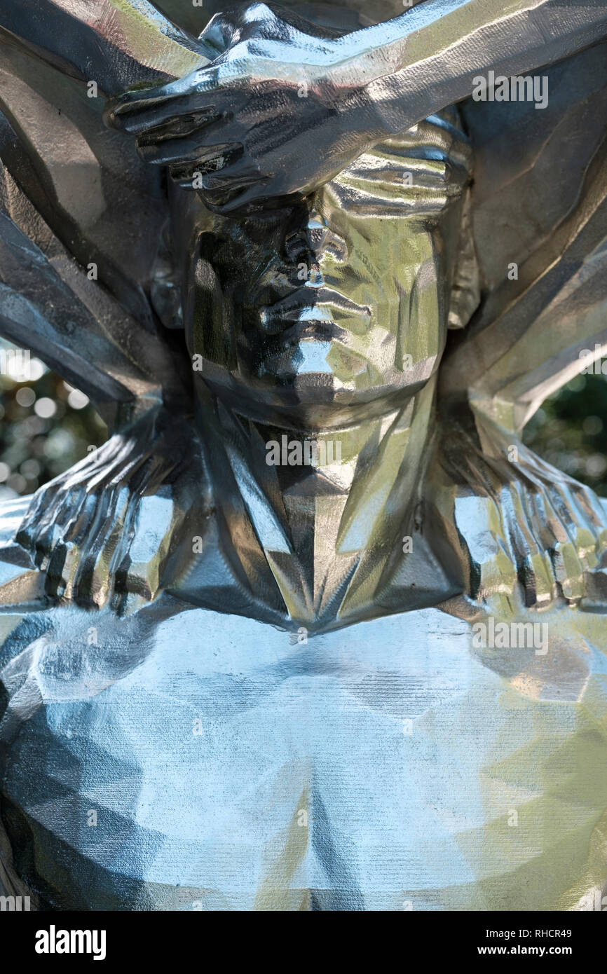 Karma, statue de l'artiste coréen Do-ho Suh, New Orleans sculpture Garden, New Orleans Museum of Art, noma, Nouvelle-Orléans, Louisiane. Banque D'Images