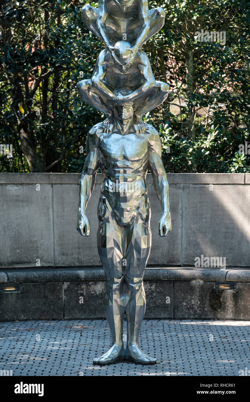 Karma, statue de l'artiste coréen Do-ho Suh, New Orleans sculpture Garden, New Orleans Museum of Art, noma, Nouvelle-Orléans, Louisiane. Banque D'Images