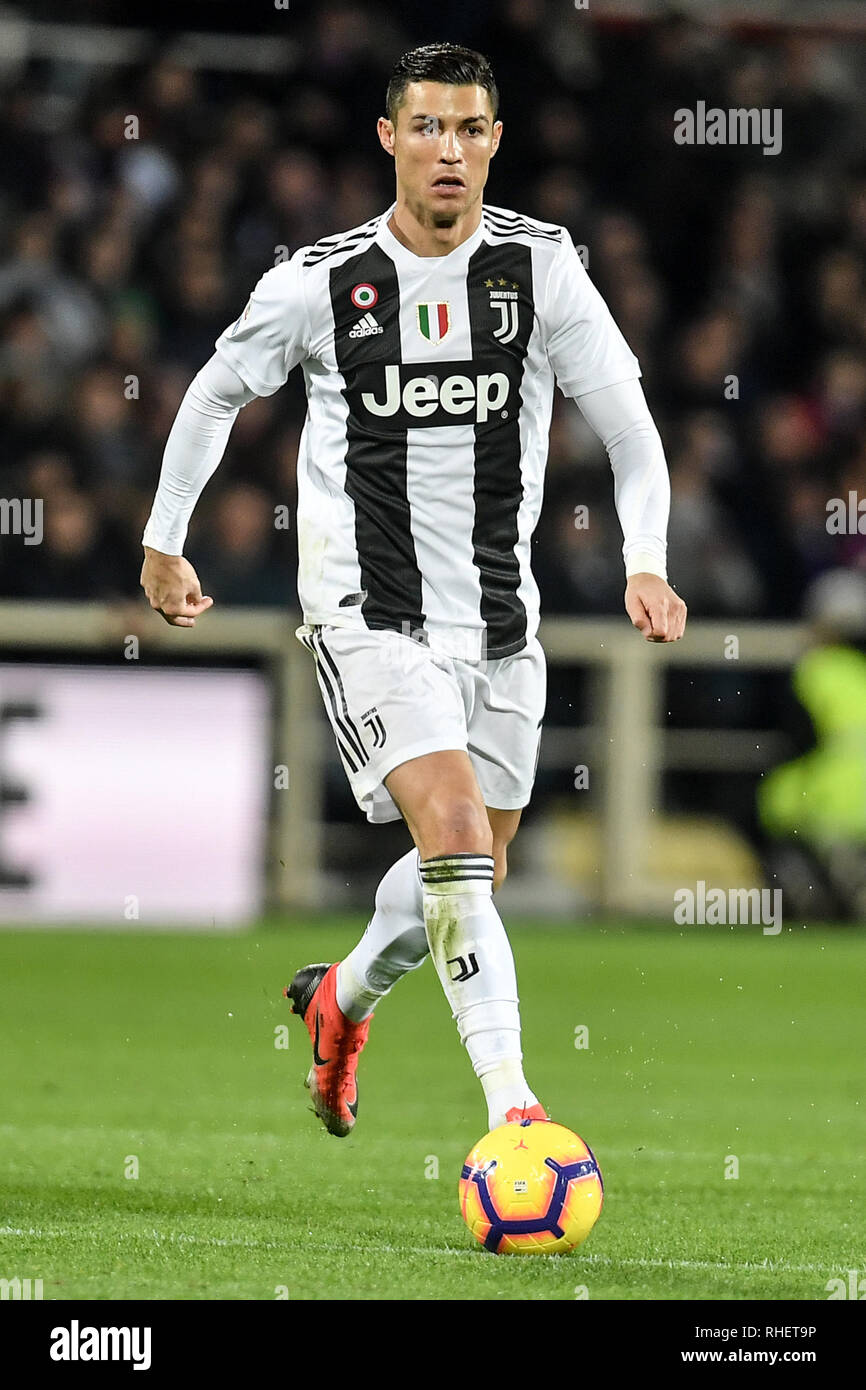 Cristiano Ronaldo la Juventus. Firenze 01-12-2018 Football stade Artemio Franchi 2018/2019 Serie A Fiorentina VS Juventus Foto Antonietta Baldassarre Banque D'Images