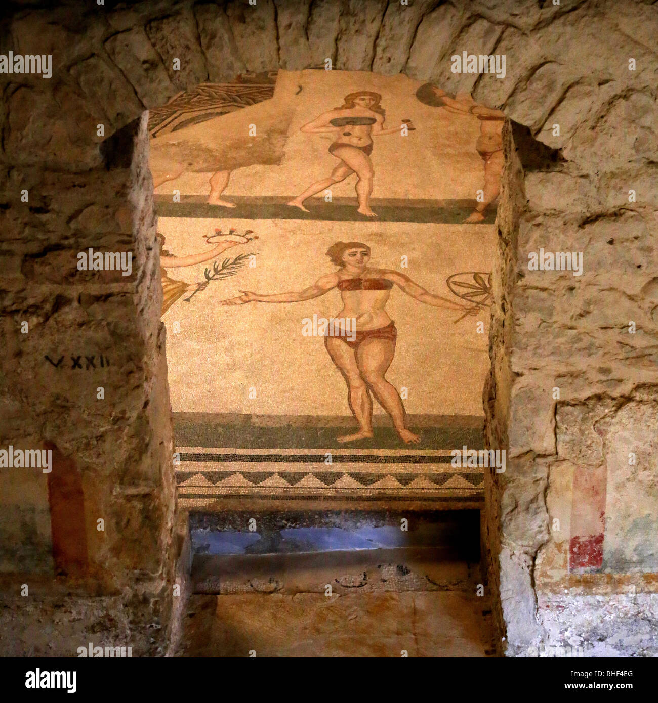 Villa Romana del Casale 5 Banque D'Images