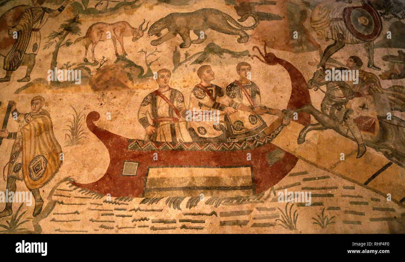 Villa Romana del Casale 7 Banque D'Images